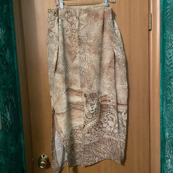 Conrad C Safari Tiger Print 2 piece blouse and skirt (slight sheer) - Picture 13 of 13